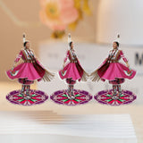 DS260312M06 Powwow Dancing 2-side Printed Acrylic Spinning Standee