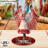 DS260312M07 Powwow Dancing 2-side Printed Acrylic Spinning Standee