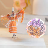 DS260312M12 Powwow Dancing 2-side Printed Acrylic Spinning Standee