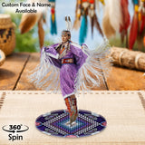 DS260312M15 Powwow Dancing 2-side Printed Acrylic Spinning Standee