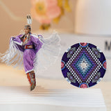 DS260312M15 Powwow Dancing 2-side Printed Acrylic Spinning Standee