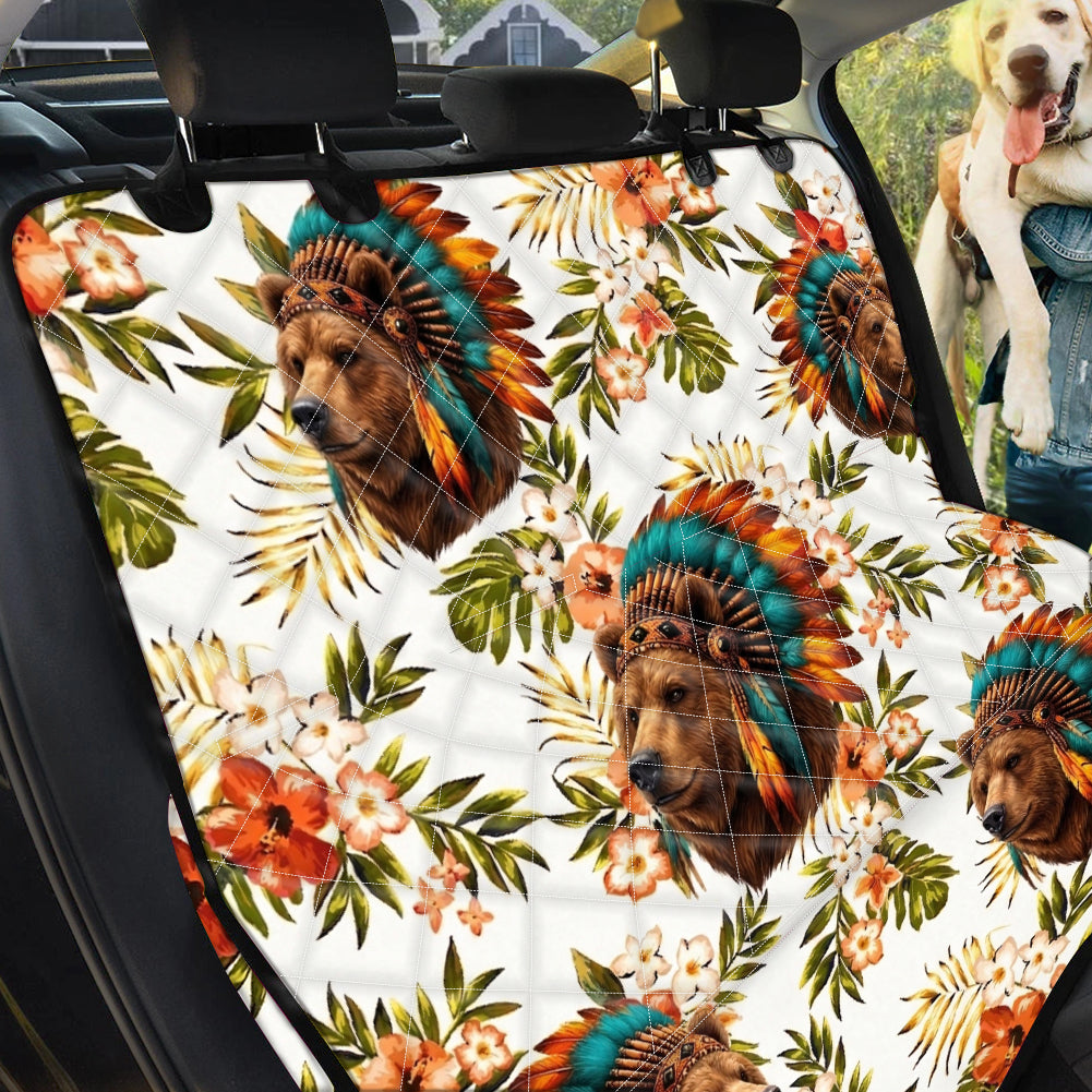 DS260407M01 Bear Chief Native American Pet Seat Cover