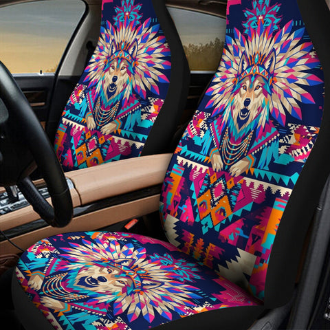 DS260408M03 Wolf Chief Native Car Seat Cover