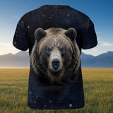 DS260408M05 Bear Galaxy Native American 3D T-shirt