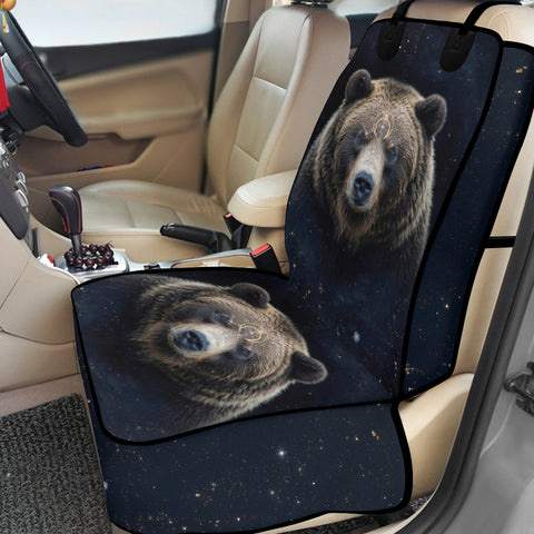 DS260408M05 Bear Native American Waterproof Car Front Seat Cover for Pet