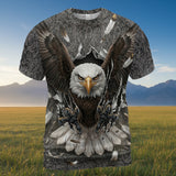 DS260408M10 Eagle Native American 3D T-shirt