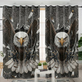 DS260408M10 Eagle Native American Living Room Curtain