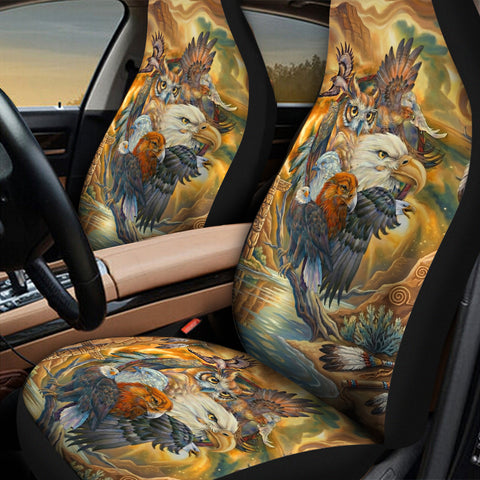DS260409M04 Animals Native Car Seat Cover