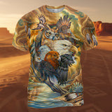 DS260409M04 Animals Spirit Native American 3D T-shirt