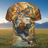 DS260409M04 Animals Spirit Native American 3D T-shirt