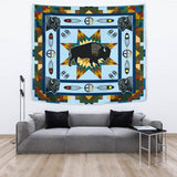 DS260409M05 Bison Native American Tapestry