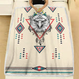 DS260409M06 Eagle Native American Fleece Blanket