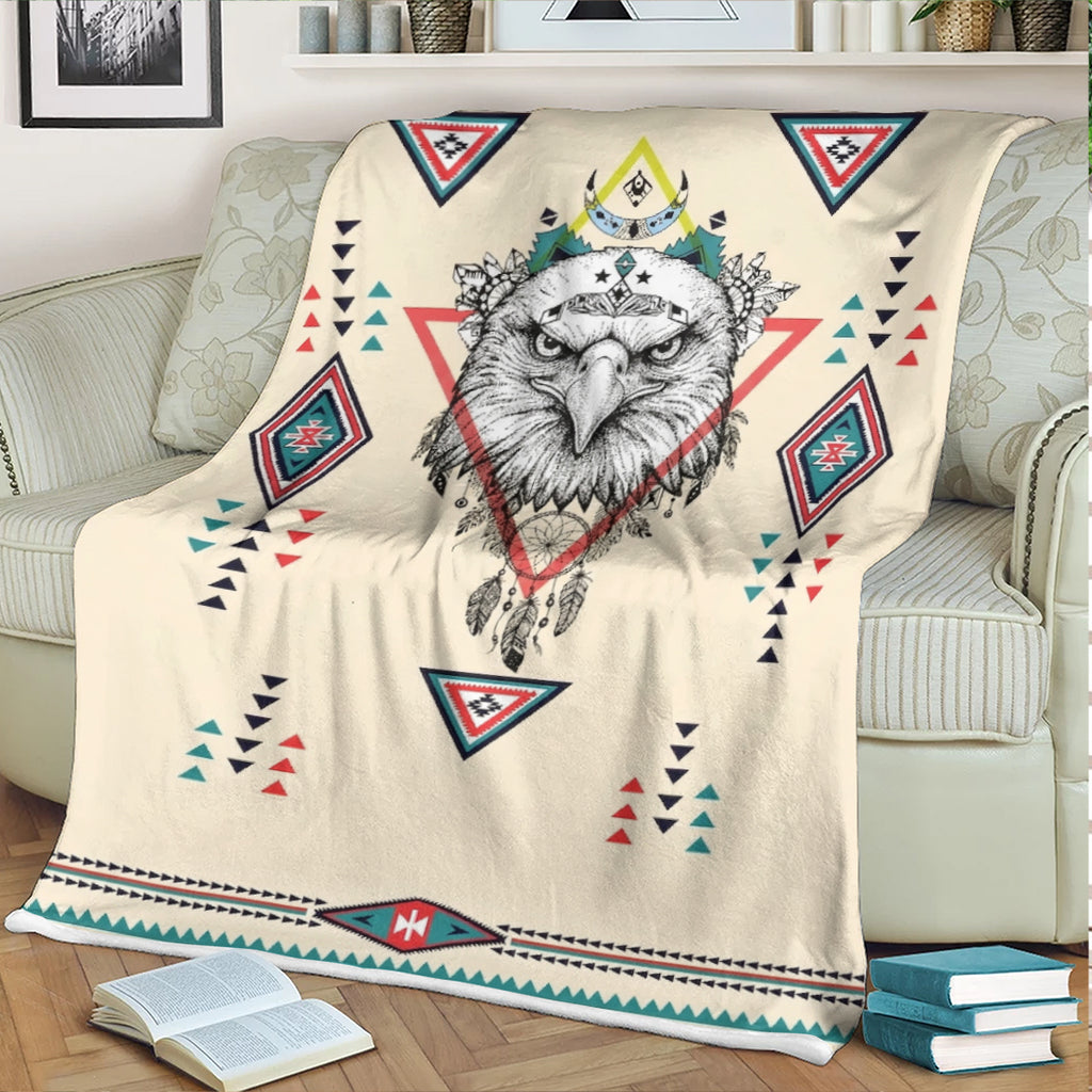 DS260409M06 Eagle Native American Fleece Blanket