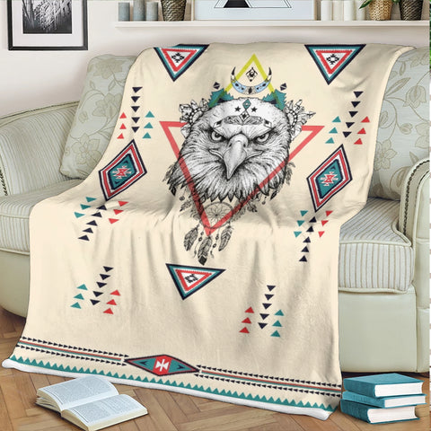 DS260409M06 Eagle Native American Fleece Blanket