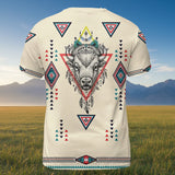 DS260409M07 Bison Native American 3D T-shirt