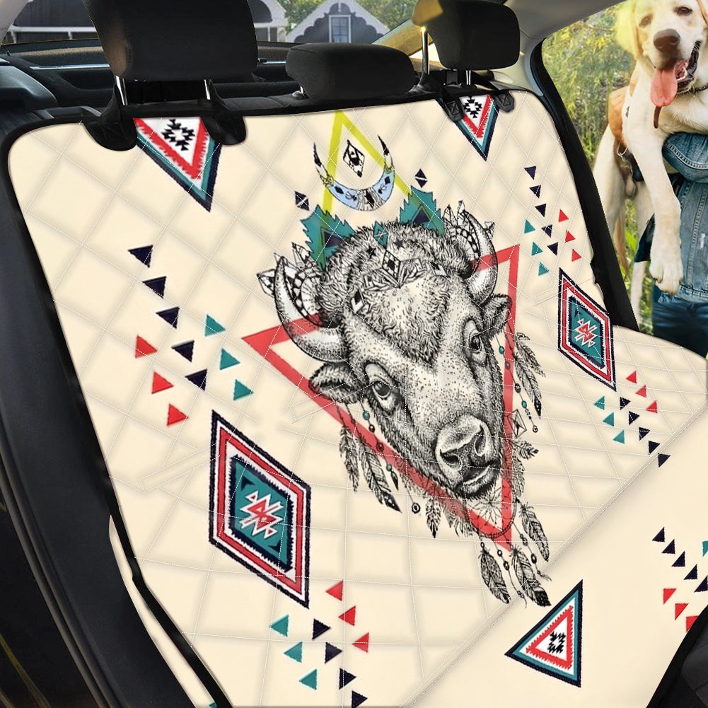 DS260409M07 Bison Native American Pet Seat Cover