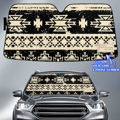 DS260420M01 Custom Name Native American Auto Sun Shade