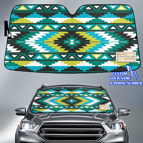 DS260420M02 Custom Name Native American Auto Sun Shade
