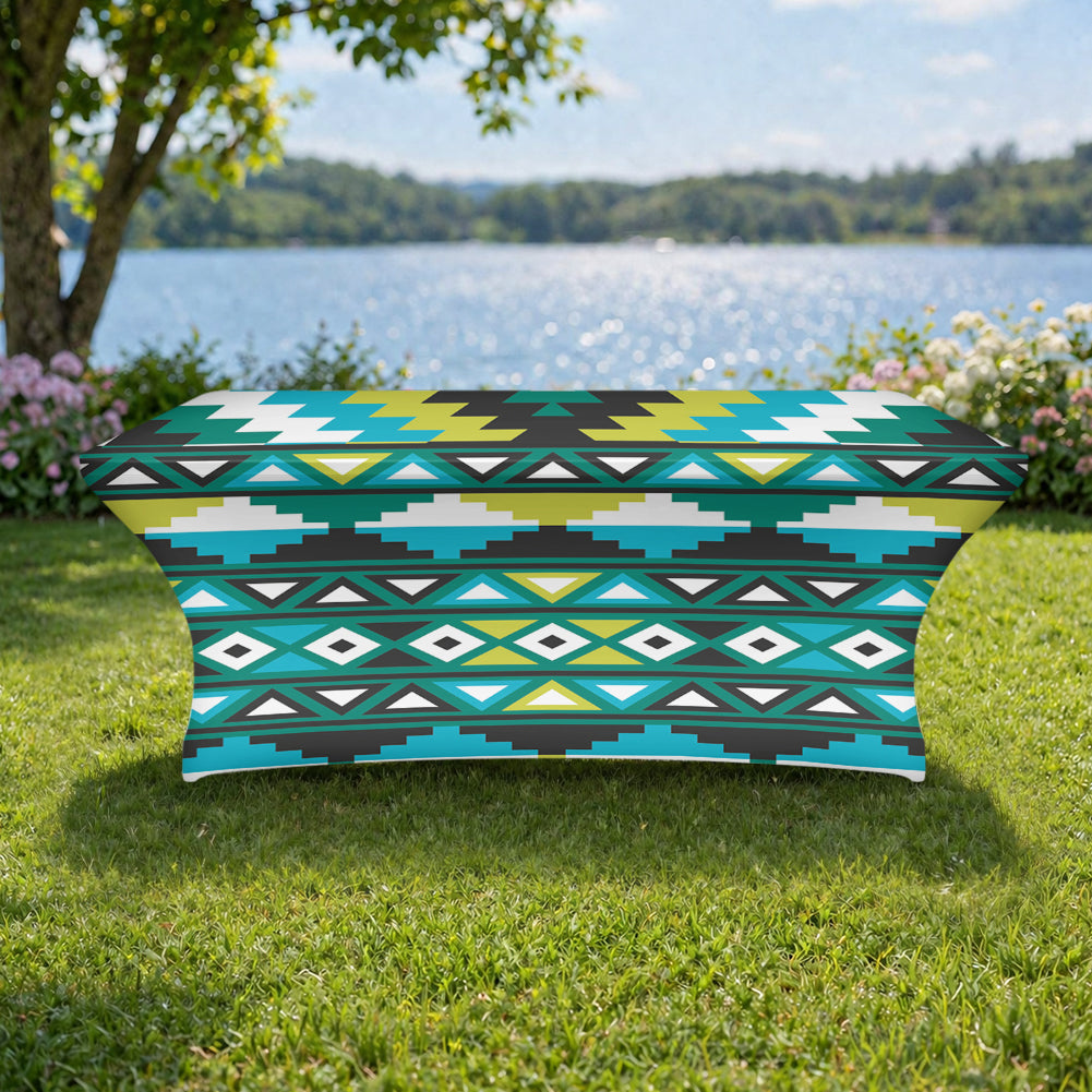 DS260420M02 Pattern Native American Elastic Table Cover