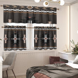 DS260420M03 Native American Curtain Valance and Kitchen Tiers Set
