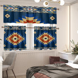 DS260420M04 Native American Curtain Valance and Kitchen Tiers Set
