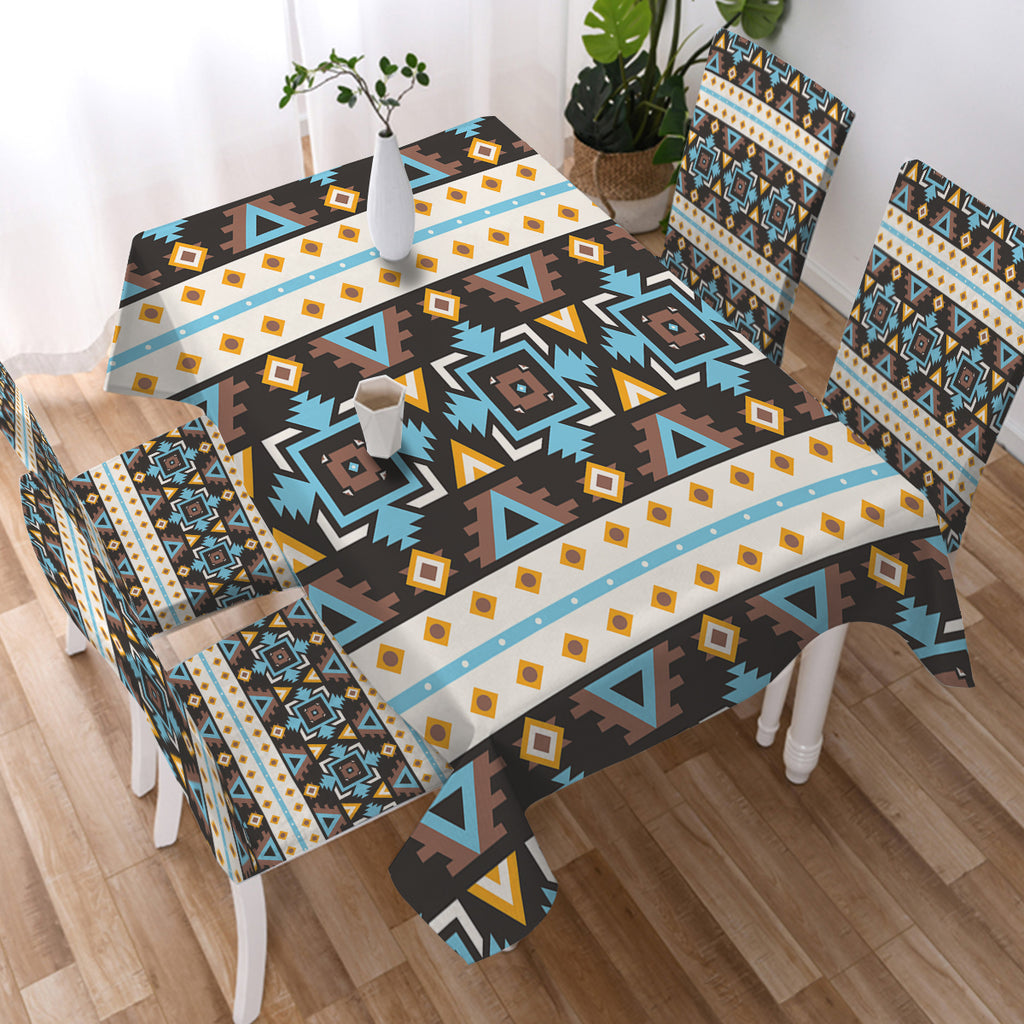 DS260420M05 Native American 5pcs Dining Table Set - Tablecloth