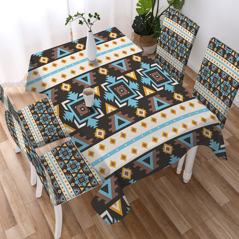DS260420M05 Native American 5pcs Dining Table Set - Tablecloth