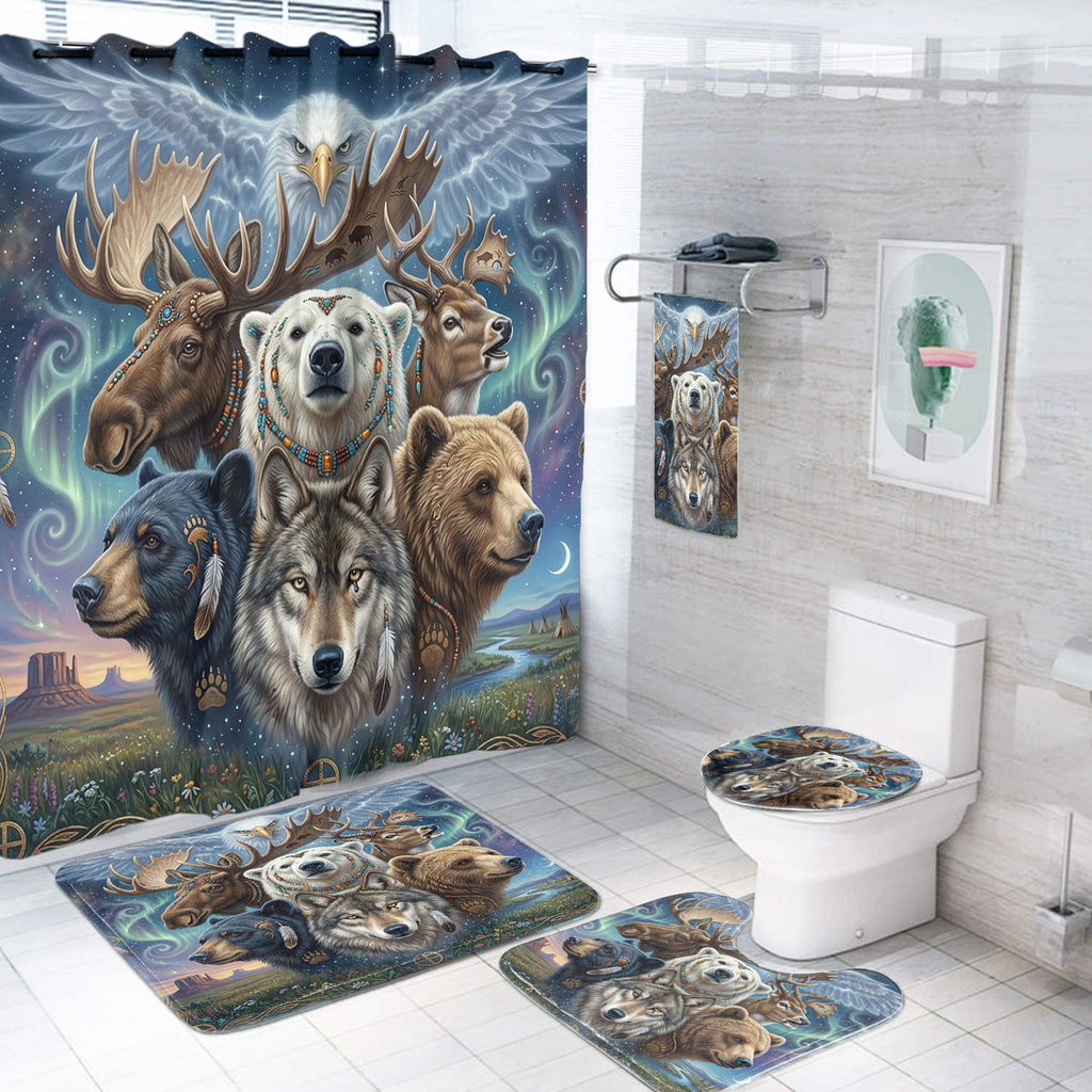 DS260429M05 Animals Native American Bathroom set