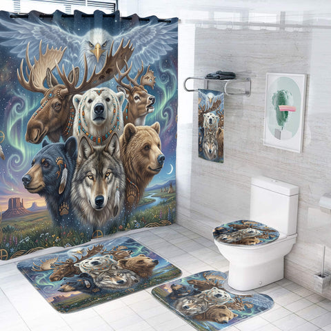 DS260429M05 Animals Native American Bathroom set