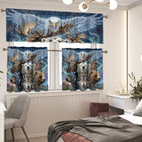 DS260429M05 Animals Native American Curtain Valance and Kitchen Tiers Set