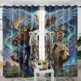 DS260429M05 Animals Native American Living Room Curtain