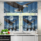 DS260506M01 Eagles Native American Curtain Valance and Kitchen Tiers Set