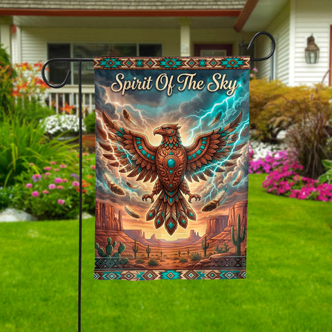 DS260518M15 Thunderbird Spirit of the Sky Native American Garden Flag