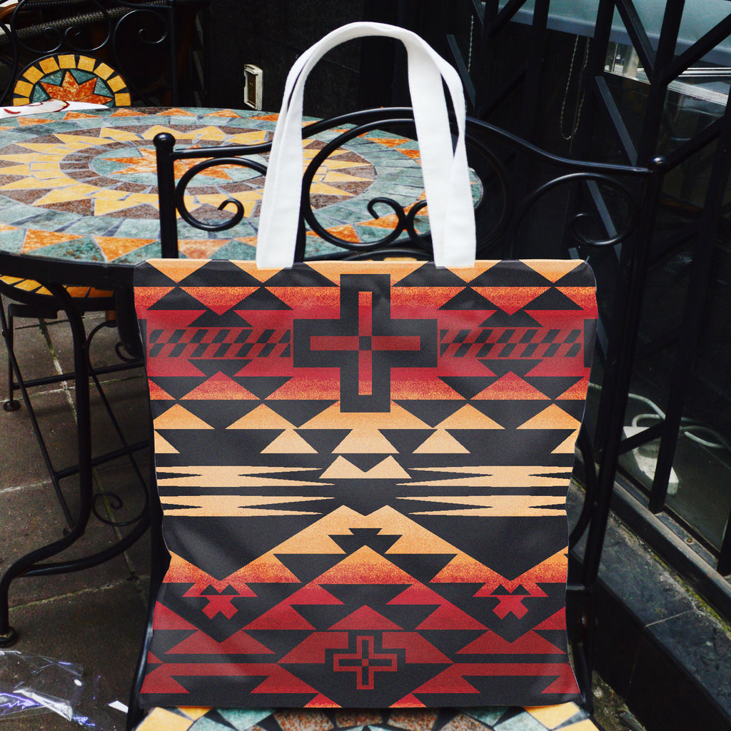 DS260519M01 Native American Tote Canvas Bag