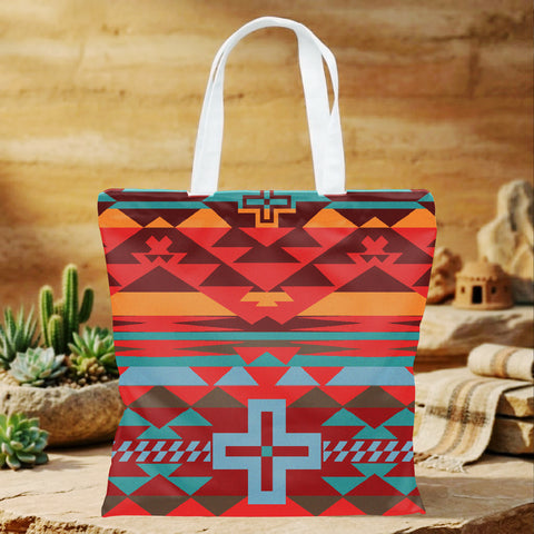 DS260519M02 Native American Tote Canvas Bag
