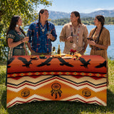 DS260519M05v2 Flying Eagles Native American Elastic Table Cover