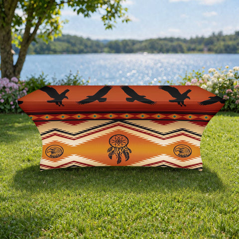 DS260519M05v2 Flying Eagles Native American Elastic Table Cover