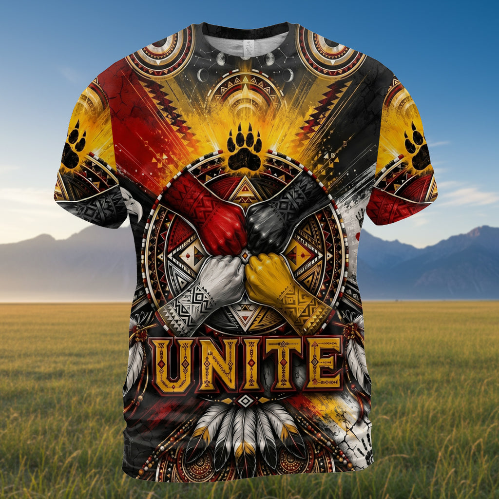 DS260521M14 Honor Heritage Native American 3D T-shirt