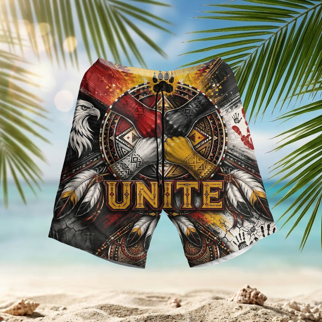 DS260521M14 Honor Heritage Native American Hawaiian Shorts