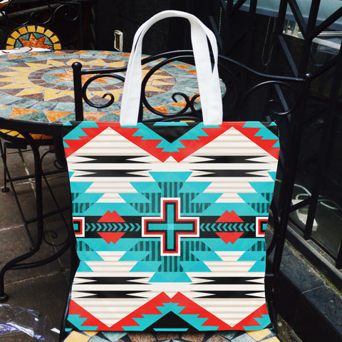 DS260526M01 Native American Tote Canvas Bag