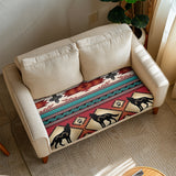 DS260710M02 Running Wolf Native American Sofa Cushion Cover