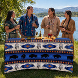 DS260710M03 Bison Dreamcatcher Native American Elastic Table Cover
