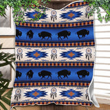 DS260710M03 Bison Native American Fleece Blanket