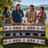 DS260710M04 Bear Dreamcatcher Native American Elastic Table Cover