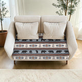 DS260710M04 Running Bear Native American Sofa Cushion Cover