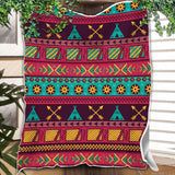 DS260710M07 Arrow Tipi Native American Fleece Blanket