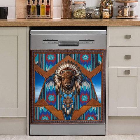DS260710M14 Bison Native American Magnet Dishwasher Cover