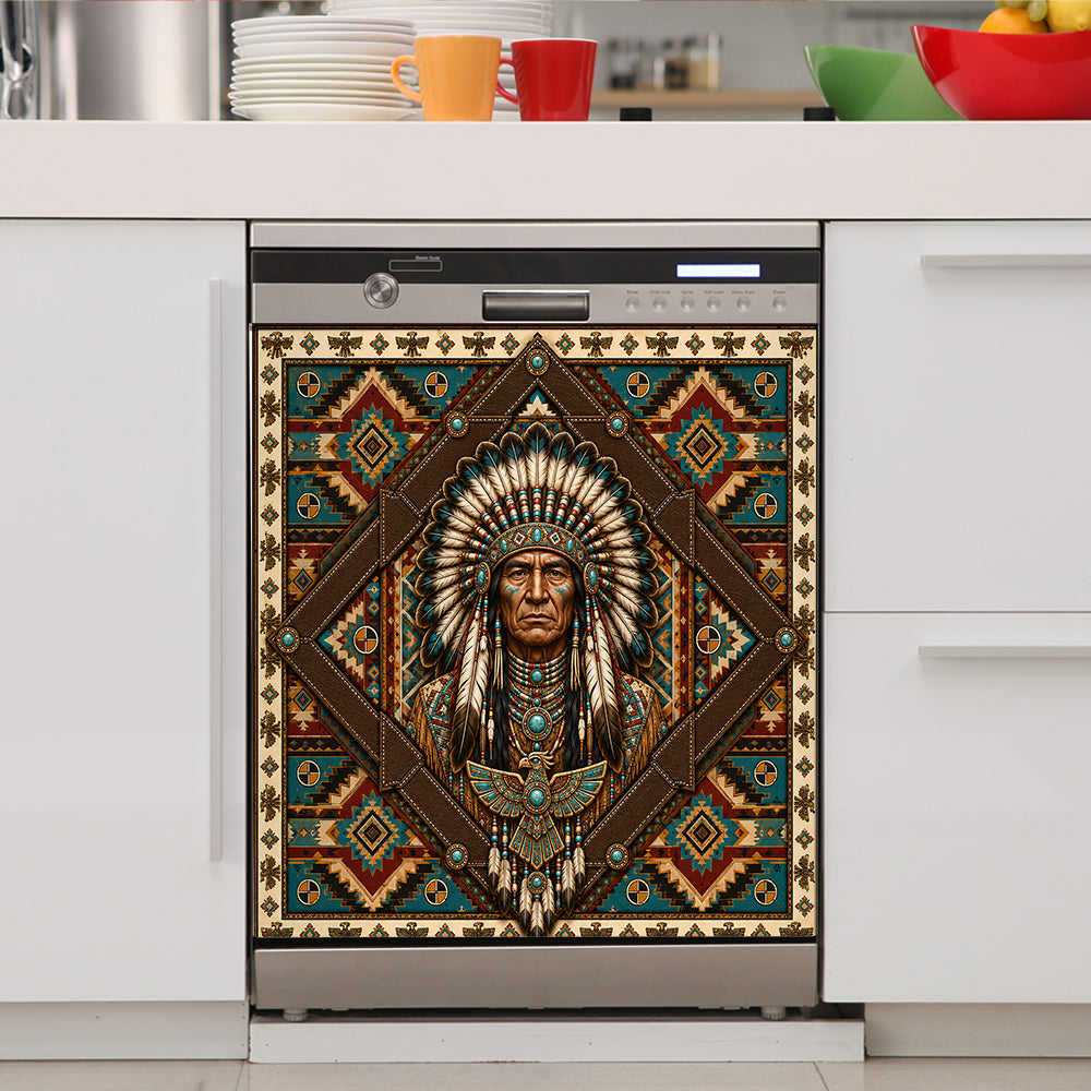DS260713M01 Chief Native American Magnet Dishwasher Cover