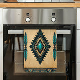 DS260715M01 Turquoise Southwest Native American Kitchen Dish Towel Set of 2