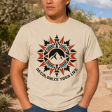 Decolonize Your Life Southwestern Sun Native American-Inspired 2D T-Shirt TSm056